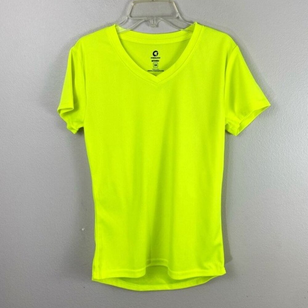 NWOT Neon V-Neck Athletic Tee